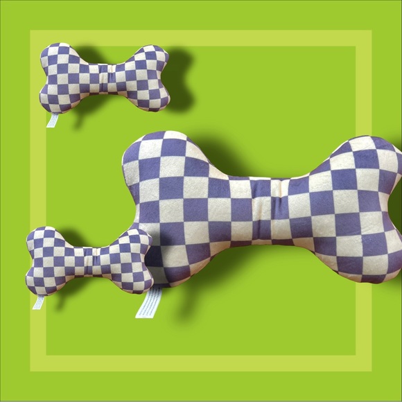 Dog Diggin Designs Toy w/Squeaker - Chewy Vuiton Cream/Grey Size LARGE! New - Picture 14 of 16